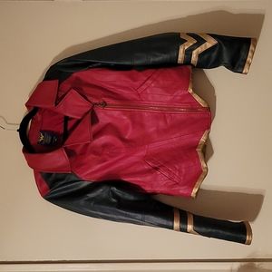 DC Comics Wonder Woman Armor Faux Leather Moto Jacket